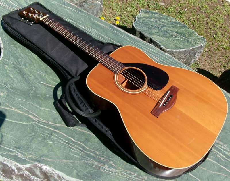 1972 Yamaha FG180 Red Label Nippon Gakki+Gig Bag image 1