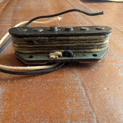 Fender Telecaster Bridge Pickup Early To Mid 1960s Gray Bottom Cloth image 4