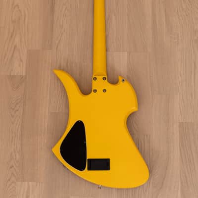 Burny Mockingbird MG-145S HY Hide X Electric Guitar Yellow Heart w/ Sustainer, Japan Fernandes image 3