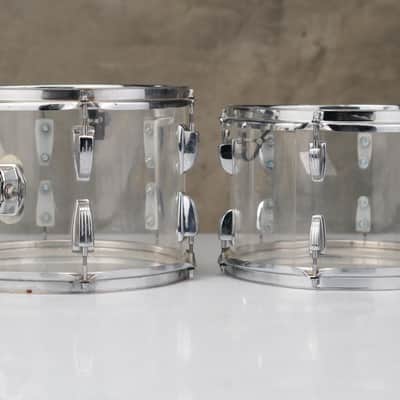 1976 Ludwig Vistalite Clear 5pc Drums #59091 image 10