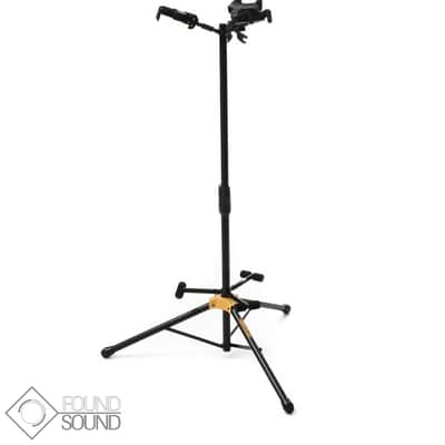 Hercules GS432B Plus Triple Guitar Stand With Backrest & Auto Grip image 1