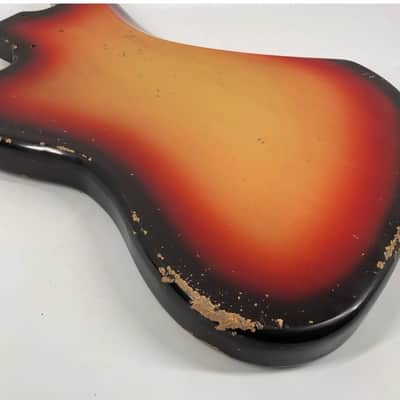 MJT Lightweight Jaguar Body 2026 - Aged Nitro 3 Tone Sunburst image 8