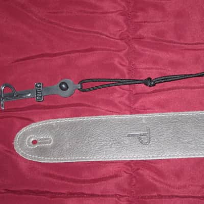 new with tags very near A+ Perri’s Leathers Ltd BM2-NKL 2" Soft Italian Premium Leather Nickel (light gray) / Suede Black Guitar Strap - main side is Nickel Leather / other side is Black Suede (can be reversed) - adjustable length of 35" to about 50" image 16