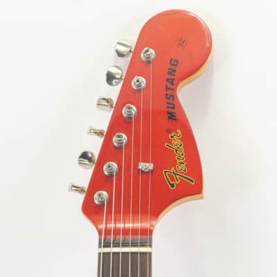 2011 Fender Mustang MG69 – Candy Apple Red w/ Matching Headstock & Gig Bag image 4