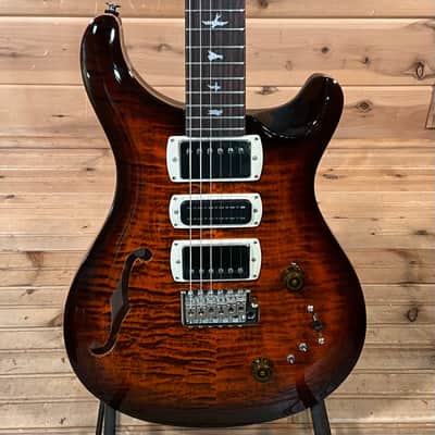 PRS SE Special Semi-Hollow Electric Guitar - Orange Tiger Smokeburst image 1