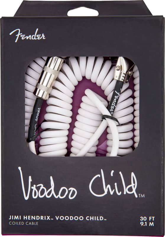 Fender Jimi Hendrix Voodoo Child Cable, White image 1