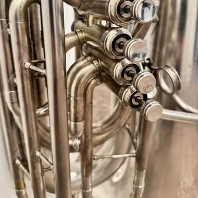 Custom Built Conn 56J Prototype CC Tuba — Nickel/Silver, 5 Valves — Local Only (Austin, TX) image 5