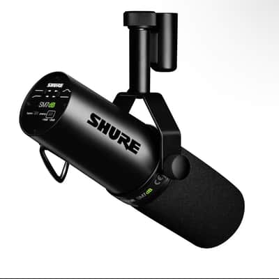 Shure SM7dB Cardioid Dynamic Microphone with Built-In Preamp 2023 - Present - Black image 1