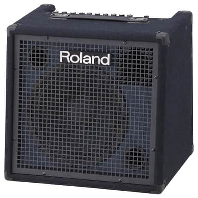 Mint Roland KC-400 4-Channel Stereo Mixing Keyboard Amplifier Bundle with 25ft Pig Hog 9.2mm Speaker Cable & Polishing Cloth â€“ 150-Watt Output, 12" Woofer, Flexible I/O, and Powerful Sound Projection image 2