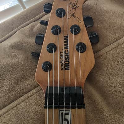 Ernie Ball Music Man John Petrucci Signature JP15-7 2020 - Present - Trans Black Burst Flame image 5