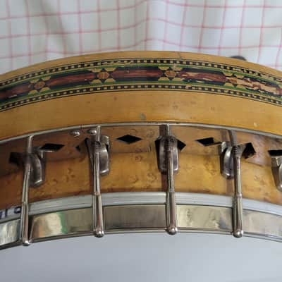 1920's? Slingerland Maybelle 17 fret Tenor Banjo, birdseye back, ornate sides image 5