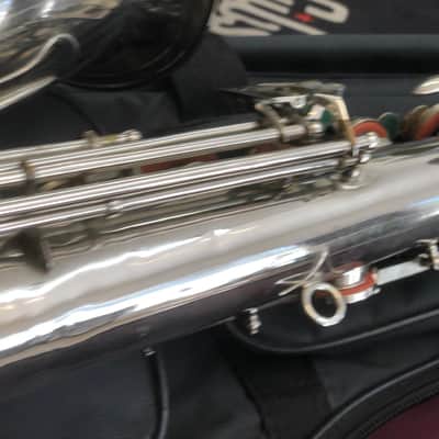 AMATI Toneking Kraslice Tenor Sax s.n. 31601 Czech made 1970 - silver image 14