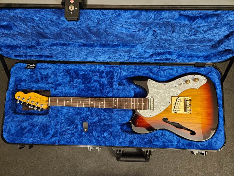 Fender American Original '60s Telecaster Thinline 3-Tone Sunburst w American Ultra neck