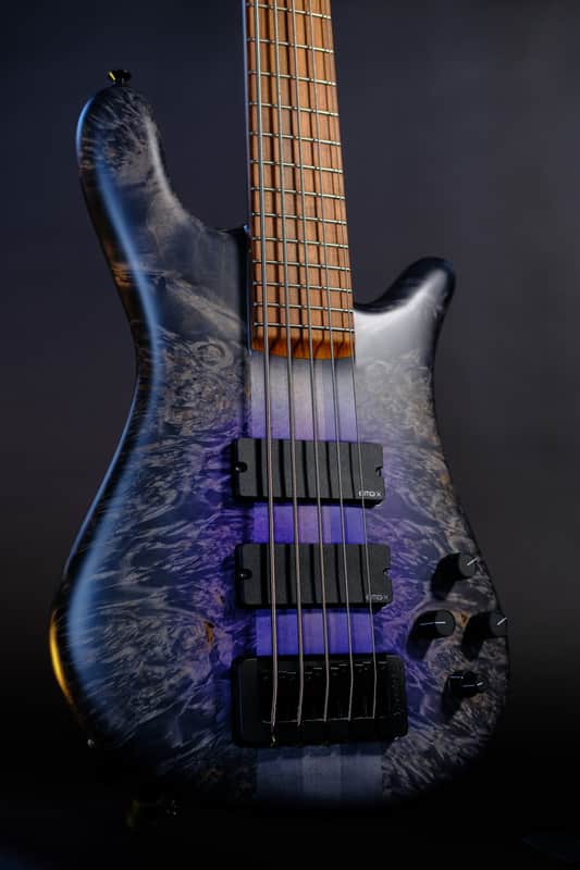Spector (USA) NS-5 Neck-Thru 2024 - Purple Gray Burst image 1