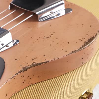 Fender Custom Shop 70th Anniversary 1951 Precision Bass Masterbuilt Andy Hicks Faded Aged Shell Pink image 9