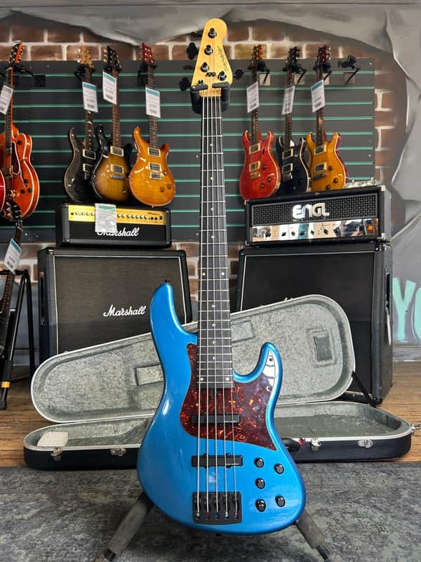 Overwater J Series Contemporary 5-String Metallic Blue 2023 Electric Bass image 1