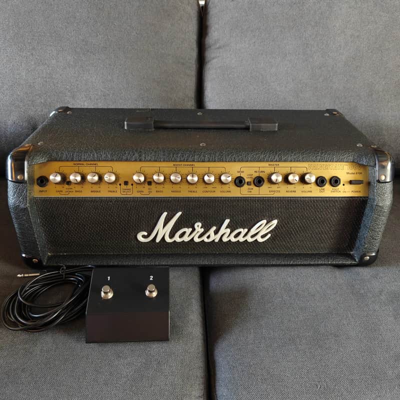 Marshall Valvestate 100V Model 8100 2-Channel 100-Watt Guitar Amp Head 1991 - 1998 - Black image 1