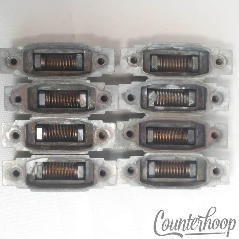 Leedy&Ludwig 8x Nickel Imperial Snare Drum Lugs 2"Vintage 40s Center Double-Side image 1