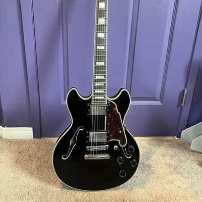 D'Angelico D'Angelico Premier Mini DC Electric Guitar Black - LOWEST PRICE ON REVERB - JUST $525 + ZERO SHIPPING image 2