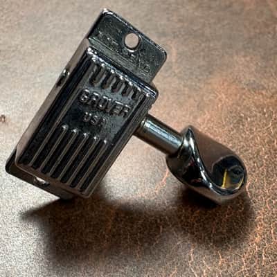 1960s Grover Slimline V100 H100 G100 Single Vintage Chrome Tuner Tuning Machine For Martin Rickenbacker & More! Treble Side image 1