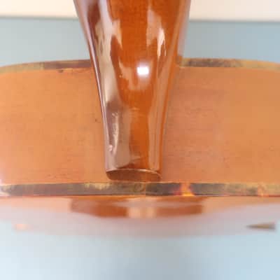 Vintage 1960-70s Kay Classical Acoustic Natural Guitar Clean Harmony Rare Jumbo Shape ?! A Jumbo Classical! Well Made Heavy Thick Tortoise Double Binding image 12