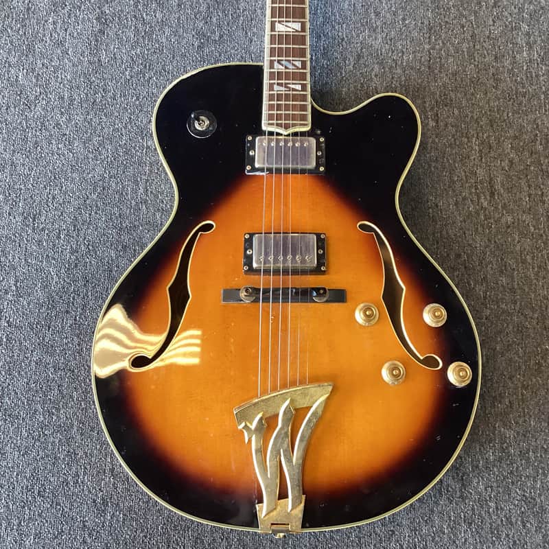 Washburn J-6S Arch Top Hollow Body Electric Guitar image 1