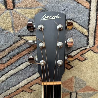 Jean Larrivee acoustic guitar Model: OM-03, Recording Series 2001 - Sitka spruce top with mahogany back and sides, ebony fingerboard, and a satin finish image 4