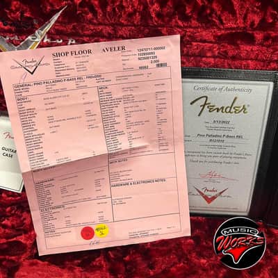 Fender   Custom Shop Pino Palladino Precision Bass Fiesta Red Over Desert Sand Relic 2022 image 9