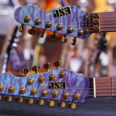 ESP Custom shop Hiend Spec Snapper CTM double Neck  2019 Custom color image 9