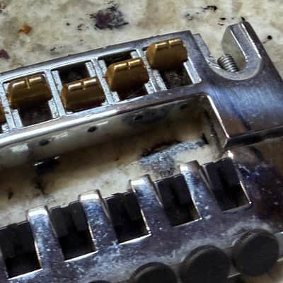 Schaller 456 Stud Mount Adjustable Bridge With Fine Tuners - Chrome image 5