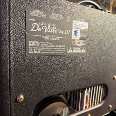 Fender Hot Rod DeVille 212 III 3-Channel 60-Watt 2x12" Guitar Combo 2010 - 2017 - Black image 5