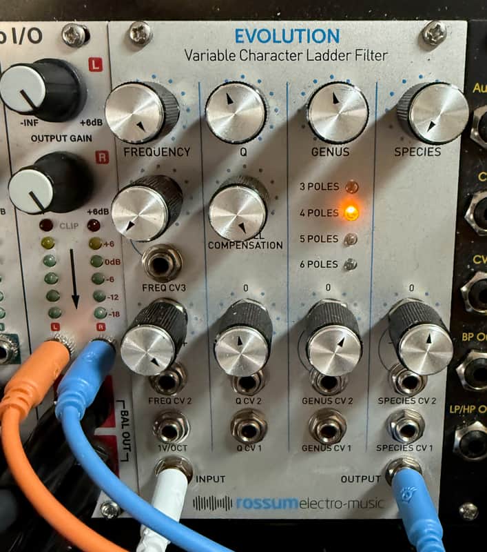 Rossum Electro-Music Evolution Variable Character Ladder Filter Eurorack Module 2016 - 2021 - Silver image 1