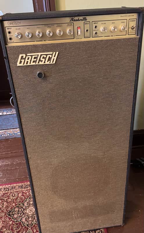 Gretsch 7154 Nashville 1969 Amplifier Combo Baldwin Era - Black Tolex and Brown + Gold Grille image 1