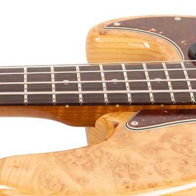 Used Fender Custom Shop Artisan Maple Burl Jazz Bass - Aged Natural image 9