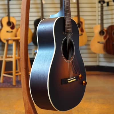 Iris Guitars CH-e Model Sitka Spruce/Mahogany Acoustic-Electric Guitar Sunburst w/P90 Pickup, Hard Case image 2