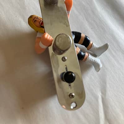 Unbranded Loaded Telecaster Style Control Plate - Relic’d Chrome image 1