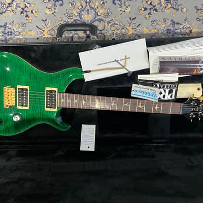 PRS Custom 22” 10-Top  ( #10 of 40 limited run) 1997 - Emerald Green with Gold Birds (Signed By Paul) image 5