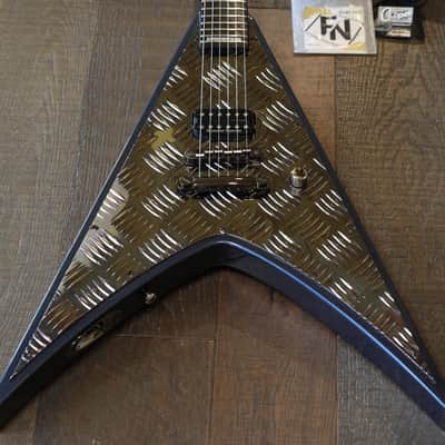 2018 ESP LTD STATIC-600V Wayne Static X Electric Guitar Flying V Gun Metal Blue + Gig Bag image 2