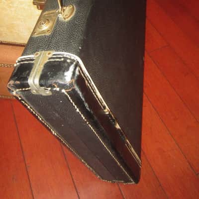 ~1969 / 1970s Rickenbacker 330 / 360 hardshell case black w/ blue interior image 3