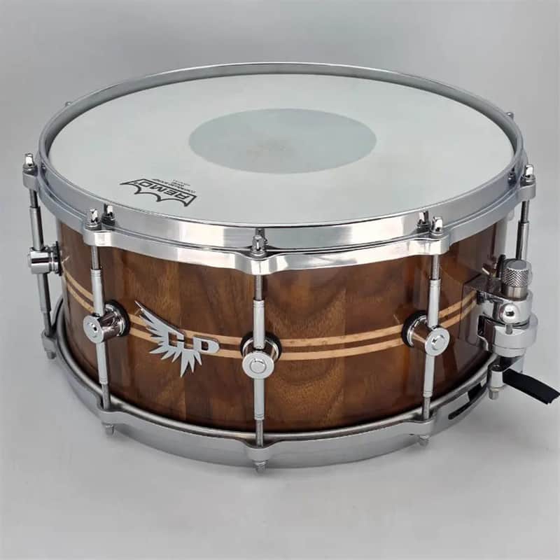 Used Hendrix Archetype Walnut Stave Snare Drum 14x6 w/Maple Inlays - Very Good image 1