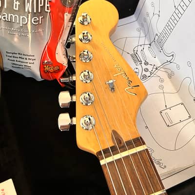 Fender American Deluxe Ash Stratocaster 2005 - Cherry Sunburst image 11