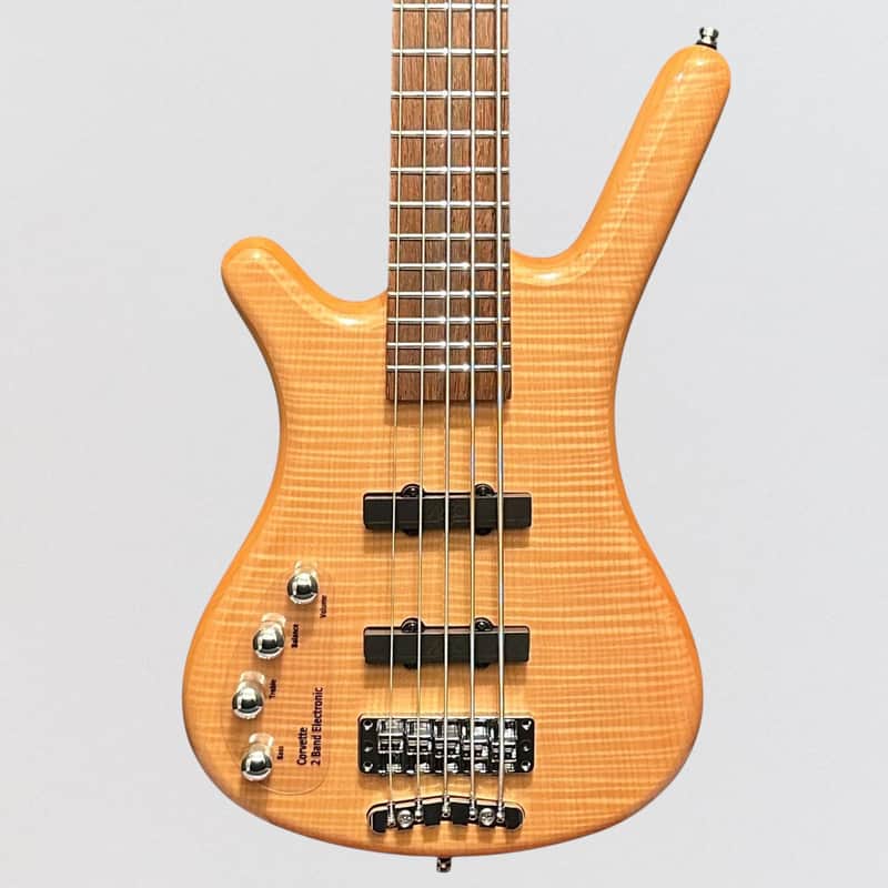 Warwick RockBass Corvette Premium 5 String Left Handed Electric Bass Guitar - Natural image 1