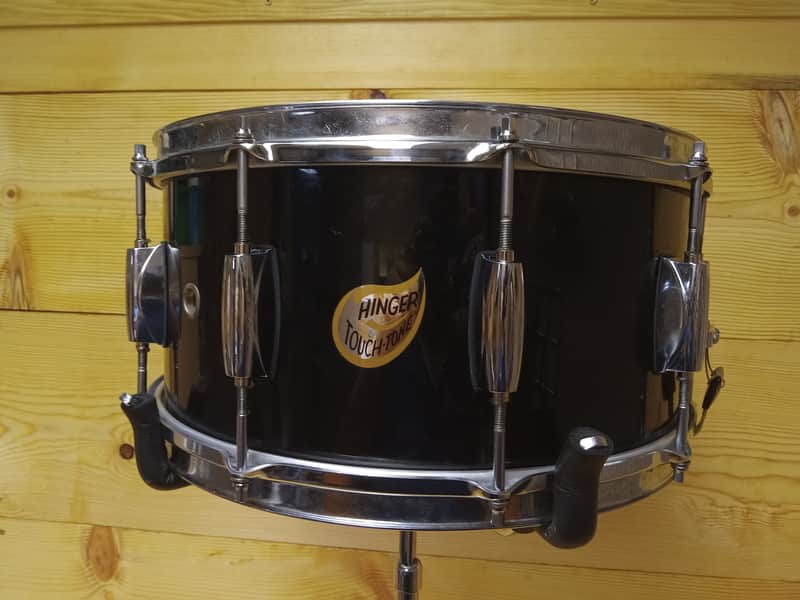 Hinger Touch-Tone 14"x6.5" 10 Lug Concert Snare Drum - Black image 1