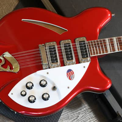 Minty & Rare! 2013 Rickenbacker 370/12 Semi-Hollow Electric Guitar Ruby Red + OHSC image 2