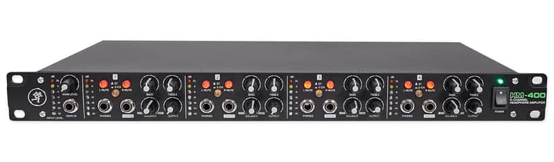 Mackie HM-400 4-Channel Rackmount Headphone Amplifier, 12 Outputs image 1