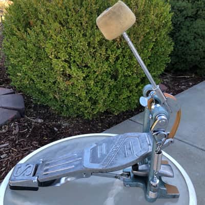 COOL & QUIET! Refurbished Vintage Slingerland Tempo King bass drum pedal leather strap for set kit w/ Ludwig beater image 1