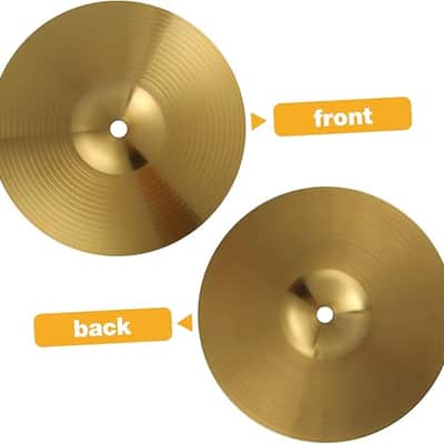 8-Inch Brass Crash Cymbal for Drum Kit - Compact, Quick Response, Versatile Use, Golden Finish image 3