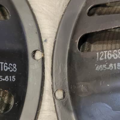 1966 Oxford/Fender Matched Pair 12T6 8 ohm Speakers with Original Cones image 3
