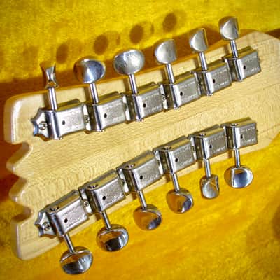 Mosrite Ventures 12 String Vintage 1966 Electric Guitar Mark XII Near Mint Pearl White with HSC image 15