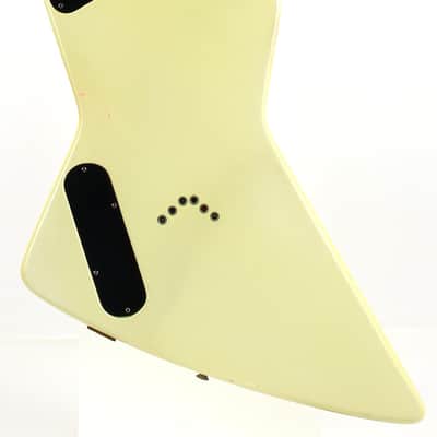 1980 Dean Z USA White w/ Black Binding Standard Bound Explorer | Rare Vintage Guitar! image 11